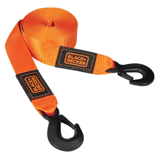 2 IN. X 20 FT. LIGHT DUTY CLIP END TOW STRAP 9,000 LB. BREAK STRENGTH