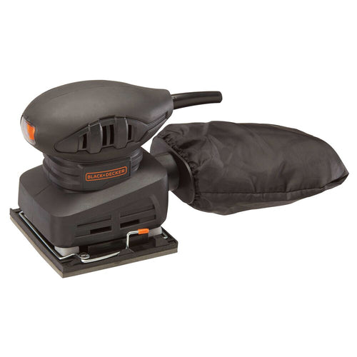 Profile of black and decker electric sander one quarter sheet 1 dot 5 amperes.