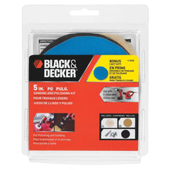 BLACK AND DECKER 5" Sanding And Polishing Kit W/Bonus Light-Duty Bonnet