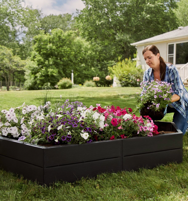 Woman gardening outdoors