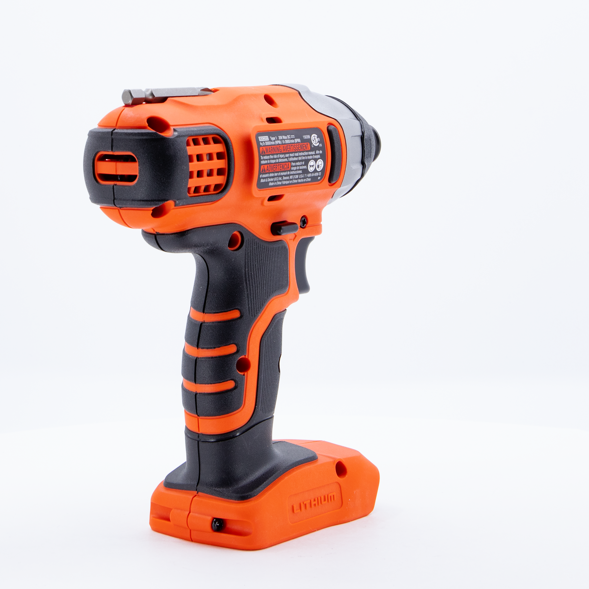 BLACK+DECKER 20V MAX* POWERCONNECT 1/4 in. Cordless Impact Driver Kit  (BDCI20C)