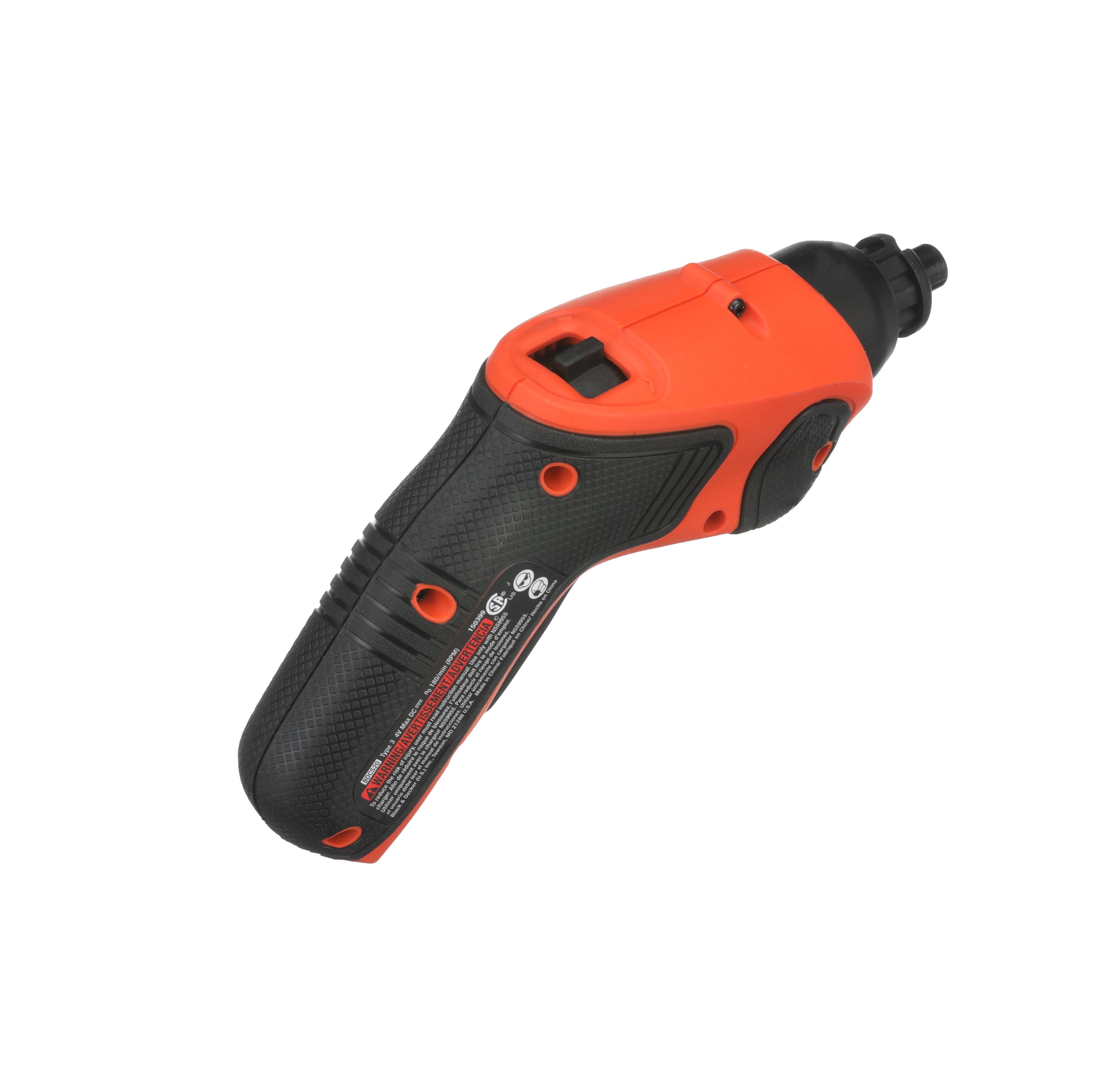 Black & decker cordless screwdriver charger hot sale