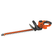 Profile of 22 inch saw blade electric hedge trimmer.