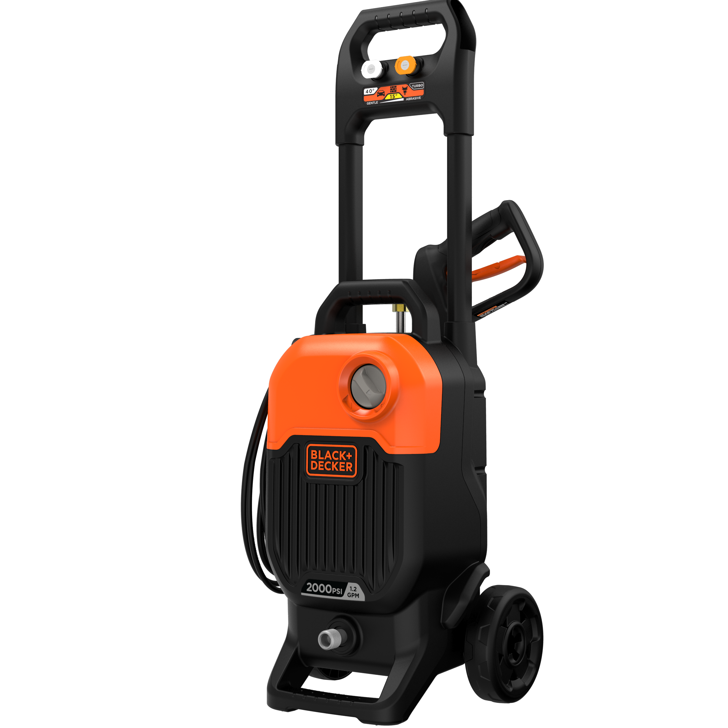 BLACK+DECKER 2000 PSI 1.2 GPM Cold Water Electric Pressure Washer with  Integrated Wand and Hose Storage BEPW2000 - The Home Depot