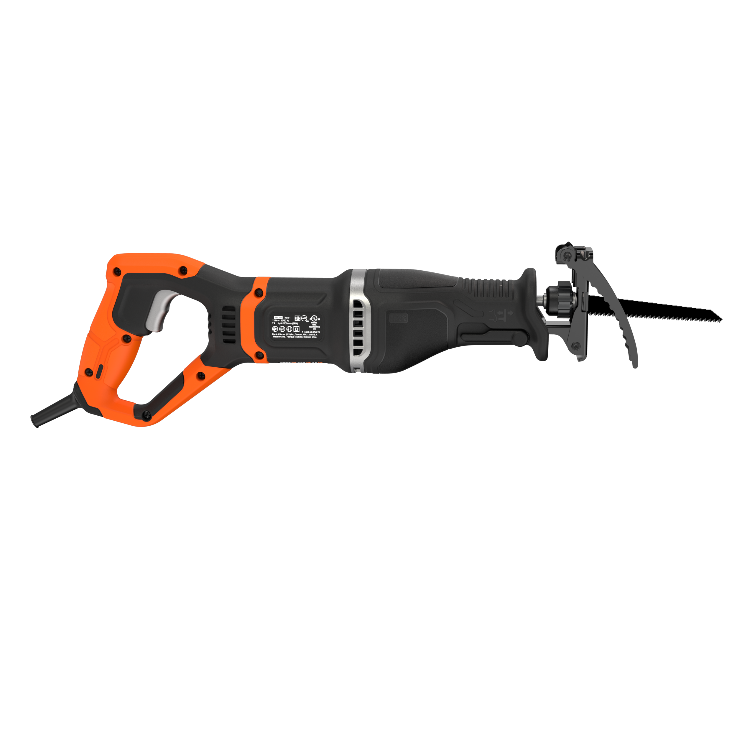 beyond by BLACK+DECKER Electric Pruning Saw with Branch Holder, 7 Amp  (BES302KAPB) , Orange