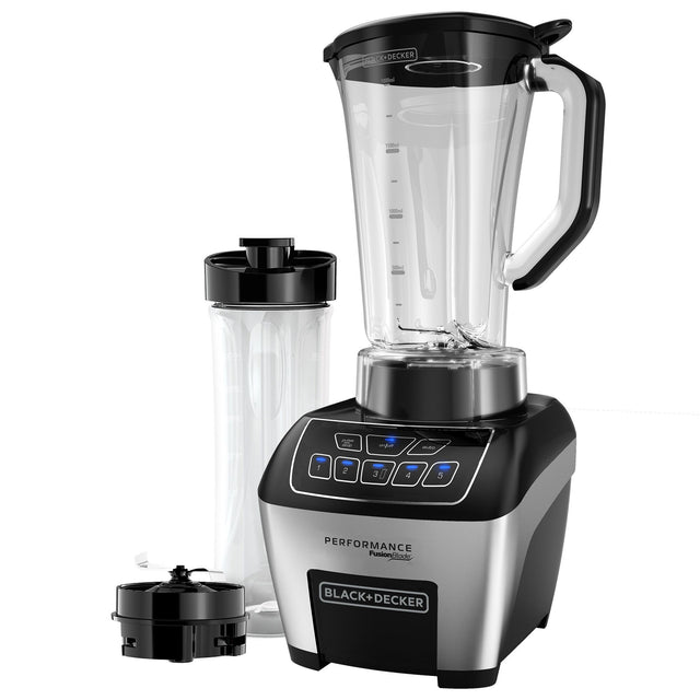 Performance fusionblade blender with personal smoothie jar.