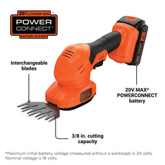 Black and Decker 20 volt MAX* Shear Shrubber & Pole Pruning Saw Combo Kit