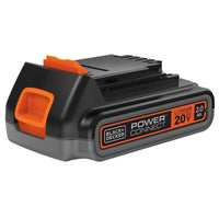 Profile of beyond by black and decker 20 volt battery rechargeable 2 amp hour.