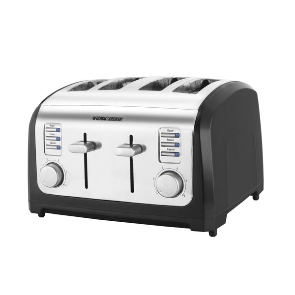 Black & Decker 4 Slice Toaster Black - TR0004B